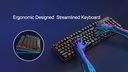 COMBO  TECLADO Y MOUSE USB KOORUI NEGRO+RGB GAMING MKC02