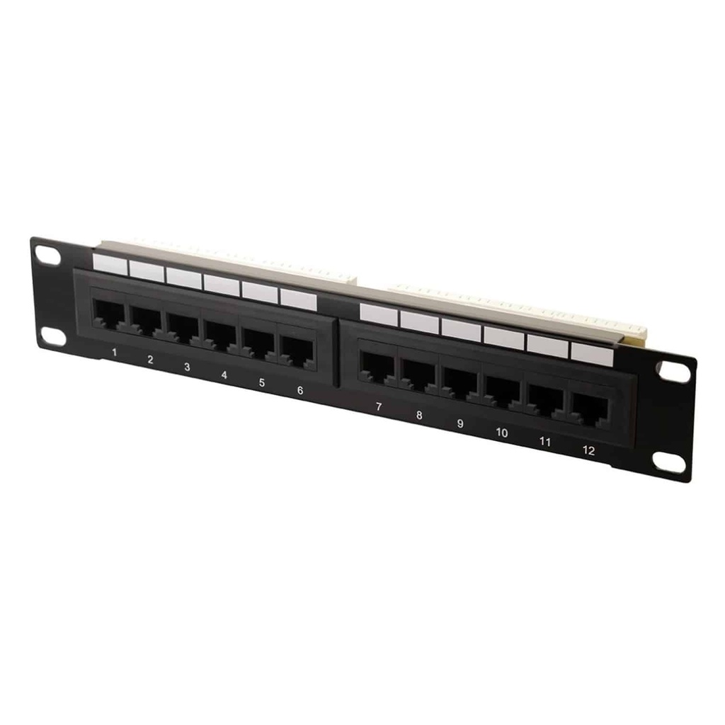PATCH PANEL 12 PUERTOS CAT5E