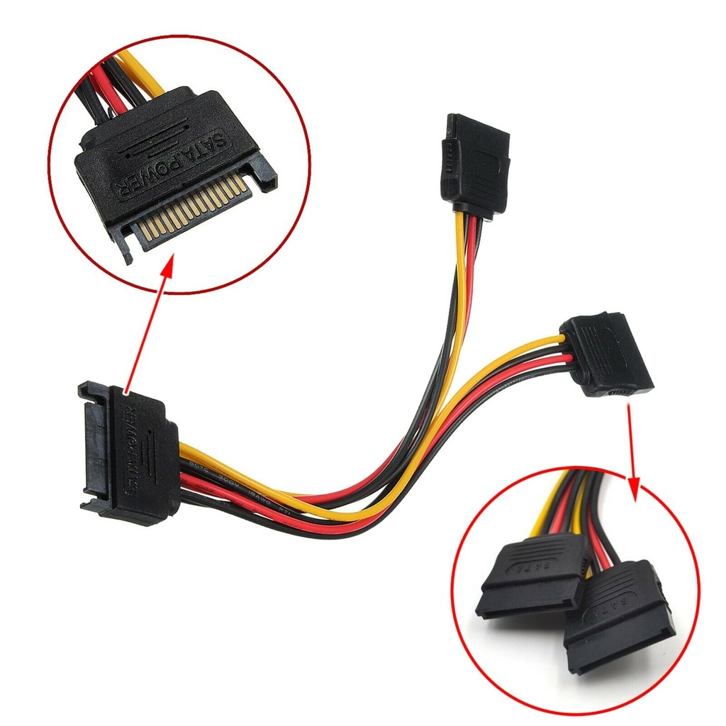 ADAPTADOR SATA A SATA POWER 15-PINES SPLITTER