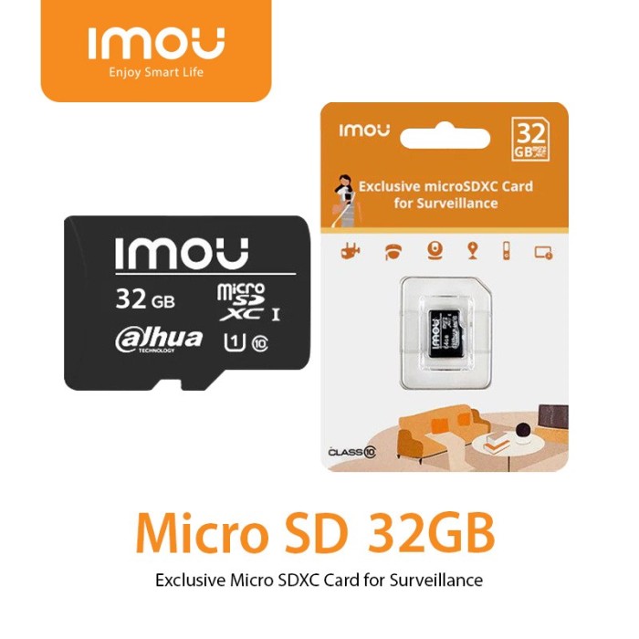 Memoria MicroSD Imou 32GB Modelo ST2-32-S1 Clase 10