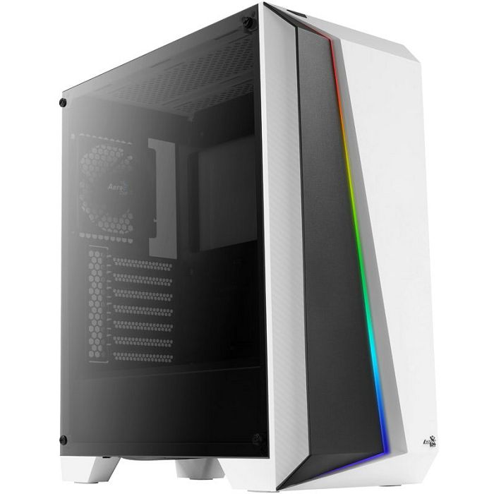 CASE AEROCOOL CYCLON PRO-ATX, RGB, BLANCO GRANDE