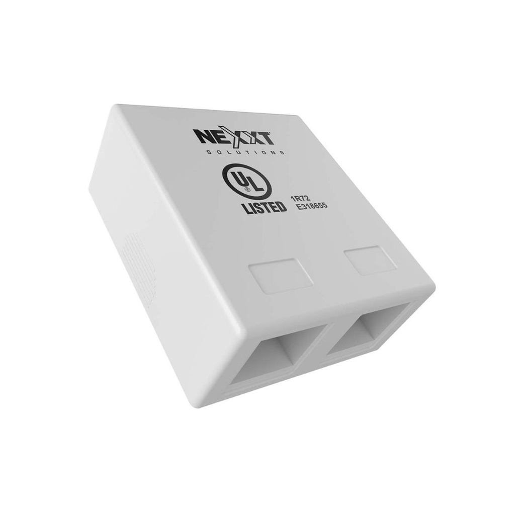 CAJA MONTAJE EN SUPERFICIE DESCARGADA 1 PUERTO BLANCO MPN:AE181NXT09 NEXXT HOME