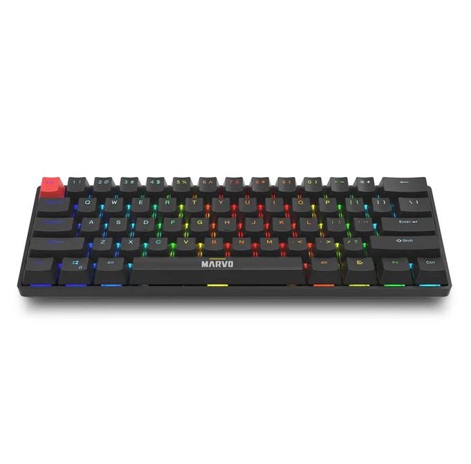 TECLADO MECANICO 60% MARVO KG933G SABER 61SP