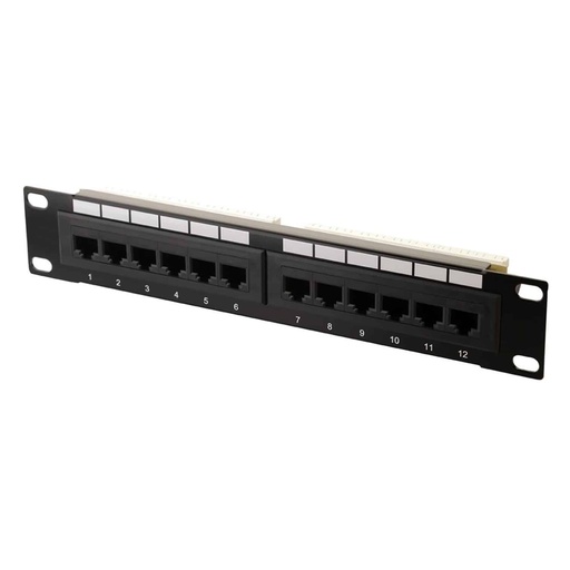[PATCH-12-CAT5E] PATCH PANEL 12 PUERTOS CAT5E