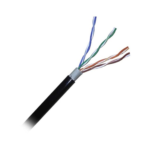 [METRO-CAT6-EXTERIOR] METRO DE CABLE DE RED UTP CAT6 EXTERIOR NEGRO CCA 70/30