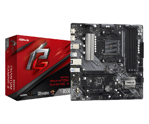 TARJETA MADRE ASROCK B550M PHANTOM GAMING 4 MATX SOCKET AM4 4XDDR4 HDMI/DP WIFI
